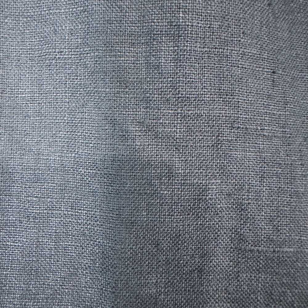 Quince 100% European Linen Button Front Dress Black Small Pockets Minimalist - Picture 11 of 15